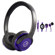 Able Planet SH180PRM-SI170PR Musicians' Choice Over-the-Ear Stereo Headphones, 20 Hz - 20 kHz Frequency Range, Purple: Picture 3 thumbnail