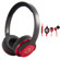 Able Planet SH180RDM-SI170RD Musicians' Choice Over-the-Ear Stereo Headphones, 20 Hz - 20 kHz Frequency Range, Red: Picture 3 thumbnail