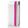Marware Accent, Slim, Colorful Genuine Leather Flip-top Case for iPhone 4 - White/Pink: Picture 2 thumbnail