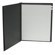 Flora Superior Series, Self Adhesive Folio for Three 8x8" Photos, Black Bonded Leather Covers: Picture 1 thumbnail