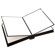 Flora Valencia Series, Professional Library Bound Self Adhesive Album, Windowed Luxurious Cover with Metal Reinforced Corners, 15 Page Capacity Holds 30 8x10" Photos. Color: Black Pages & Weathered Umber Cover.: Picture 1 thumbnail