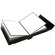 Flora Valencia Series, Professional Library Bound Self Adhesive Album, Windowed Luxurious Cover with Metal Reinforced Corners, 20 Page Capacity Holds 40 8x10" Photos. Color: Black Pages & Black Cover.: Picture 1 thumbnail