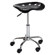 Alvin Tractor Stool, Chrome/Black: Picture 2 thumbnail