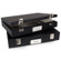 Archival Methods Museum Case 17.5x25.25x2.5" Deep, Black Buckram with White Lining: Picture 1 thumbnail