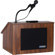 AmpliVox S272WT Wired EZ Speak Folding Lectern, Walnut Finish: Picture 2 thumbnail