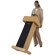 AmpliVox S500 Sound Column Lectern with 50 Watt Multimedia Stereo Amplifier, Cardioid Dynamic Handheld Mic, 2 Tilt 'n Wheels Casters, Walnut: Picture 3 thumbnail