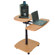 AmpliVox SN3390 Computer Cart, 29-36" Adjustable Height, Teak Color Shelves: Picture 1 thumbnail