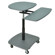 AmpliVox SN3395 Computer Cart, 30-37" Adjustable Height, Dark Gray Shelves: Picture 2 thumbnail