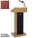 AmpliVox SW500 Wireless Sound Column Lectern with 50W Multimedia Stereo Amplifier, Built-in Receiver, Wireless Handheld Mic, Mahagony: Picture 4 thumbnail