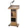 AmpliVox SW500 Wireless Sound Column Lectern with 50W Multimedia Stereo Amplifier, Built-in Receiver, Wireless Handheld Mic, Mahagony: Picture 1 thumbnail