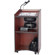 AmpliVox SWG450 Wireless Presidential Plus Lectern with Electret Gooseneck Mic, 50W Multimedia Stereo Amplifier, Wireless Handheld Mic, Mahagony: Picture 1 thumbnail