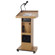 AmpliVox SWG500 Wireless Sound Column Lectern with Electret Gooseneck Mic, 50W Multimedia Stereo Amplifier, Wireless Lapel Mic, Mahagony: Picture 1 thumbnail