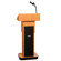 AmpliVox W505A Executive Adjustable Height Column Lectern without Sound, Light Oak: Picture 2 thumbnail