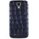 Anymode Leather Fashion Battery Cover Polycarbonate Case for Samsung Galaxy S4, Blue: Picture 3 thumbnail