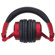 Audio-Technica ATH-PRO500MK2 Professional DJ Monitor Headphones, 10 - 30000 Hz Frequency Response, 1600 mW Input Power, 38 Ohms Impedance, Red: Picture 3 thumbnail