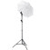 Adorama 8 Black Lightstand, 5/8" Top Stud with 1/4-20" Screw Thread,: Picture 1 thumbnail