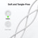 Belkin BoostCharge Pro 15W USB-C to Lightning Braided Cable, White: Picture 5 thumbnail