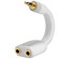 Belkin Speaker and Headphone Splitter Adapter, One 3.5mm Mini Plug to 2 Mini Jacks, White.: Picture 2 thumbnail
