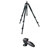 Manfrotto 055CXV3 Tripod View-3 Section with Manfrotto 324RC2 Lightweight Adapto Technopolymer Body Joystick Head with Quick Release, , Dark Gray: Picture 3 thumbnail