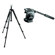 Manfrotto 055XDB Black Basic Tripod with 128LP Micro Fluid Head: Picture 2 thumbnail