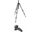 Manfrotto 190CX3 3 Section Carbon Fiber Tripod with Manfrotto 327RC2 Lightweight Magnesium Body Joystick Head with Quick Release, Black: Picture 3 thumbnail