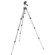 Manfrotto 393 Aluminum Tripod with Photo/Video Head, Quick Release, Max Height 55", Supports 5lbs., Gray: Picture 5 thumbnail