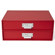Bigso Birger Two Drawers Chest, Red: Picture 1 thumbnail