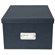 Bigso Gustav CD/DVD/Video Media Storage Box, 9x6x11.75", Color: Navy: Picture 1 thumbnail