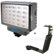Bescor LED-50DA Ultra Bright Wide Beam On Camera 50 Watt LED Video/DSLR Light with Built In Dimmer - Bundle - with Straight 2 Shoe Mount Bracket: Picture 3 thumbnail