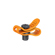 Bright Tangerine Loom Cable Tidy: Picture 4 thumbnail