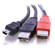 C2G 6' (1.82m) USB 2.0 One Mini-b Male to Two A Male Y-Cable: Picture 2 thumbnail