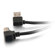 C2G 2m (6.56') USB 2.0 Right Angle A/B Cable, Black: Picture 1 thumbnail
