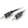 C2G 75'/22.86m CMG-Rated 3.5mm Stereo Audio Cable with Low Profile Connectors: Picture 3 thumbnail