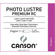 Canson Infinity PHOTO LUSTRE PREMIUM RC: Picture 2 thumbnail
