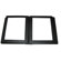 Capri Album Gallery Slip-In Series Library Bound Album, 18 Pages, Holds 36-5x7" Photos, Basic Black Leather Cover, and Black Pages with Black Gilding.: Picture 3 thumbnail