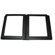 Capri Album Capri Gallery Slip-In Series Library Bound Album, 18 Pages, Holds 36 - 8x10" Photos, Basic Black Leather Cover, and Black Pages with Black Gilding.: Picture 3 thumbnail