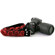 Capturing Couture Camera Straps: His & Her's Designer Camera Strap Set #1 Includes: The Joey Red Extended 2" Strap & The Red Organza 1.5" Strap: Picture 2 thumbnail