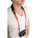 Crumpler The Popular Disgrace Neck Strap, Black/Red: Picture 1 thumbnail