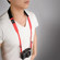 Crumpler The Popular Disgrace Neck Strap, Black/Red: Picture 5 thumbnail