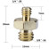 CAMVATE 1/4"-20 to 3/8"-16 Double Male T...: Picture 3 thumbnail