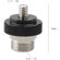 CAMVATE 5/8"-27 Male to 1/4"-20 Male Dou...: Picture 5 thumbnail