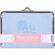 C.R. Gibson Blue Letherette with Embossed Rattle, Tapestry Photo Clutch, holds 20-4x6" Photos: Picture 1 thumbnail