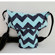 Camera Coats Aqua Navy Chevron Waterproof Rain Slicky, Standard: Picture 3 thumbnail