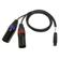 8 Ft Silver Plated Sound Devices Interface Cable Tiny TA3F to XLR Male Cable