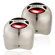 dbest Products Duo Rechargeable Mini Speaker Set, 180Hz-20KHz Frequency Range, Metallic Steel: Picture 2 thumbnail