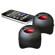 dbest Products Duo Rechargeable Mini Speaker Set, 180Hz-20KHz Frequency Range, Rubberized Black: Picture 1 thumbnail