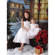 Denny Manufacturing 8x8' Victorian Christmas Freedom Cloth Backdrop: Picture 1 thumbnail