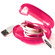 Dotz Pink Earbud Case, Cordwrap & Accessory Clip: Picture 2 thumbnail