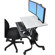 Ergotron WorkFit-C Dual Sit-Stand LCD Workstation: Picture 3 thumbnail