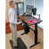 Ergotron WorkFit-D Sit-Stand Desk, Walnut Surface: Picture 3 thumbnail
